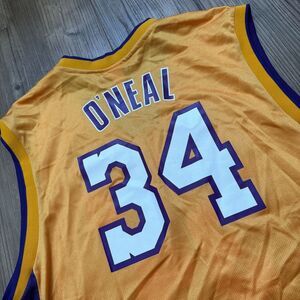 Vintage 90s Reebok NBA Los Angeles Lakers Shaquille O'Neal Shaq Jersey Size XL